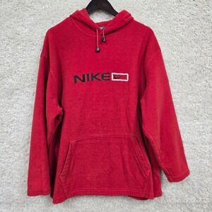 Nike‎ Fleece Hoodie Red Medium